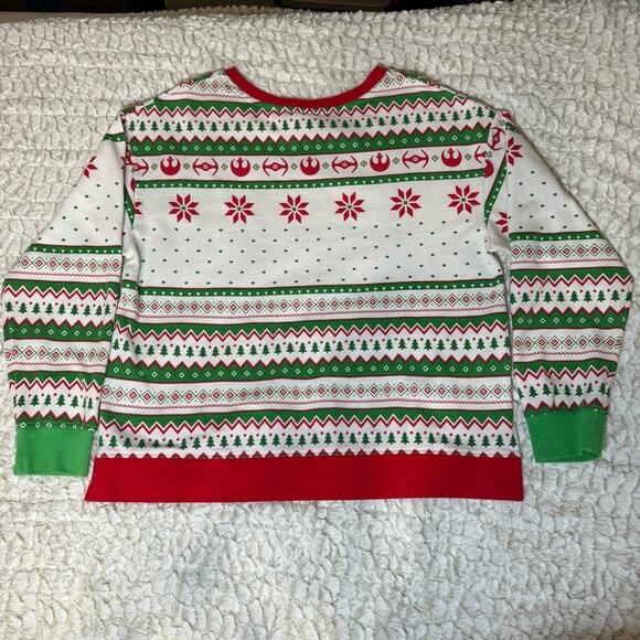 Star Wars Christmas Shirt Darth Vader Storm Troopers Fairisle Ugly Sweatshirt - Picture 6 of 8